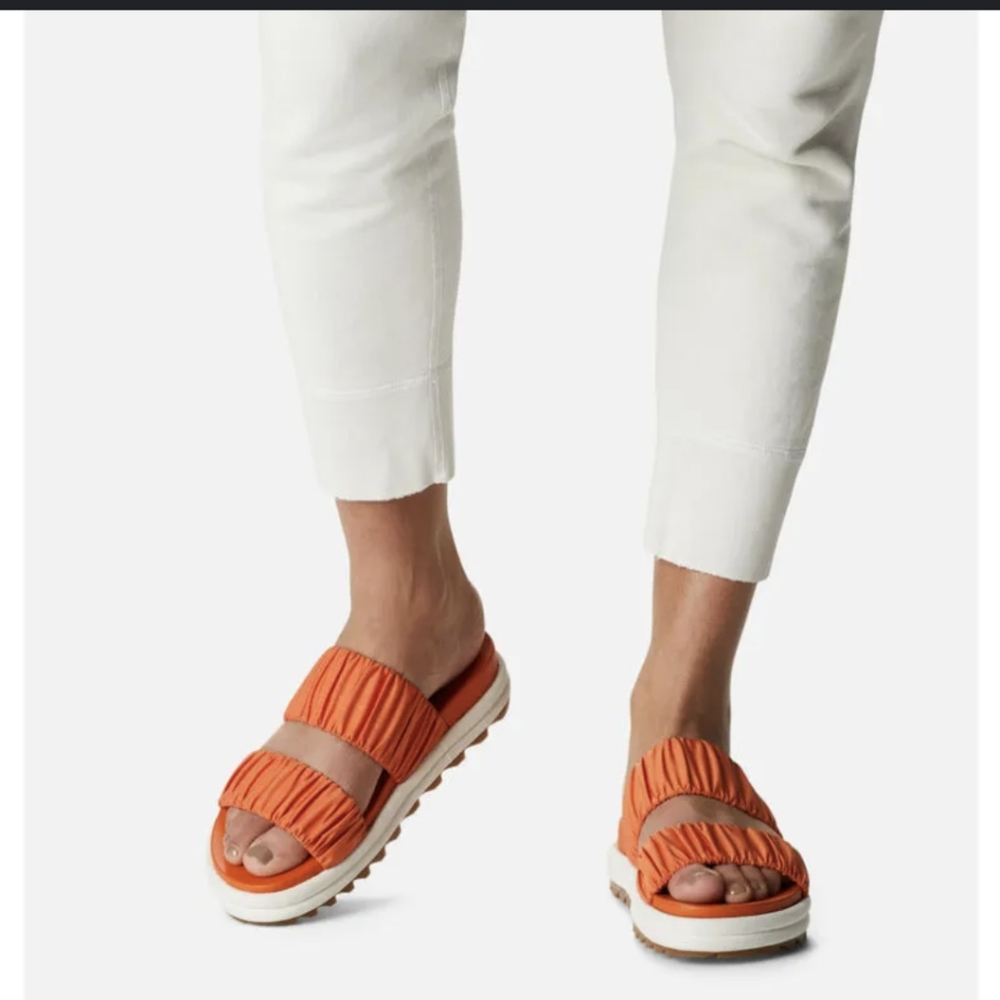 SOREL ROAMING TWO STRAP SLIDE SANDALS WOMENS 6.5